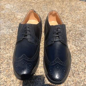 Classic Black Leather Men's Brogues